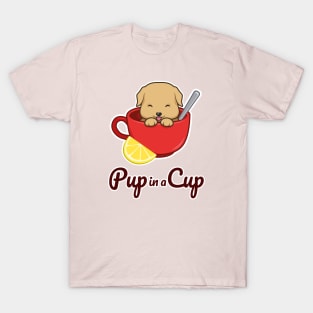 Pup in a Cup - Golden Retriever Puppy T-Shirt
